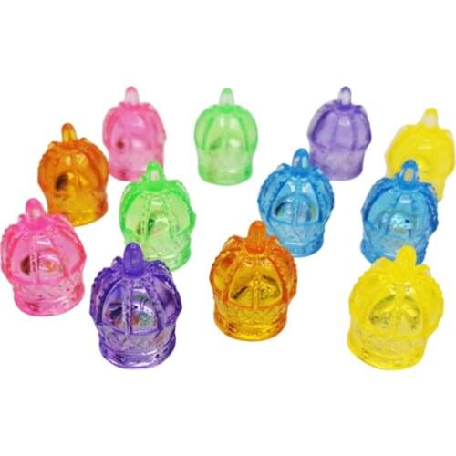 5 Pieces 27*20mm Acrylic Crystal Crown Shape Game Pieces For Board Games Accessories