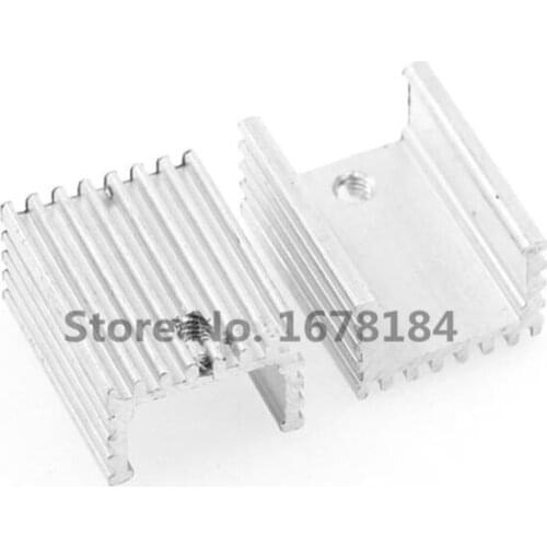 10pcs Aluminium TO-220 Heatsink TO 220 Heat Sink Transistor Radiator TO220 Cooler Cooling 20*15*10MM