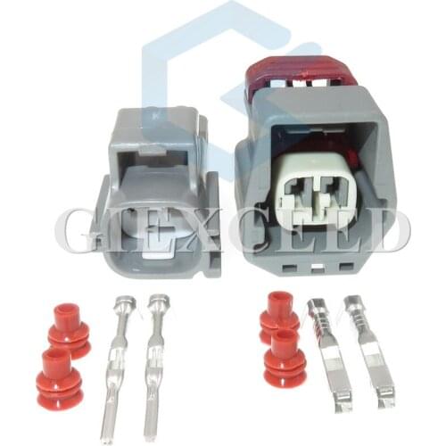 2 Sets 2 Pin 7282-5558-30 7283-5558-10 Waterproof Automotive Sealed Cable Connector Electric Plug Socket For Cars Motors