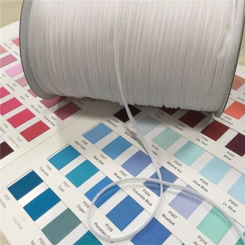20yard/lot 1/8" 3mm White Single Face Velvet Ribbon,non Elastic Velour Webbing Headband Hair Band Accessories