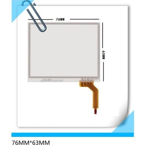 3.5 inch resistance touch screen 75*62 four wire PDA glass panel 75MM*62MM free shipping