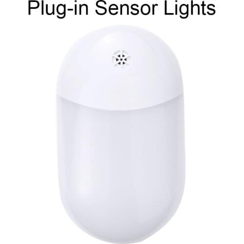 AC100-240V Plug-in PIR Sensor Lights For Home Baby Kids Bedroom Stairs UK Plug Warm White LED Night Light