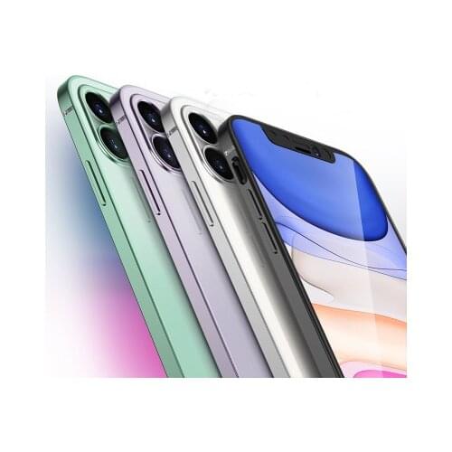 For Apple iphone 11 pro Max Case Soft TPU Transparent Square Slim Lens protective Back Cover Case For iphone 11 11pro iphone11