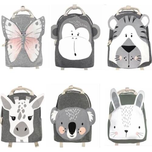 Kids Kindergarten School Bags Backpacks Cotton Children Backpacks Baby Boys Girls Nursery Toddler Cute Rucksack
