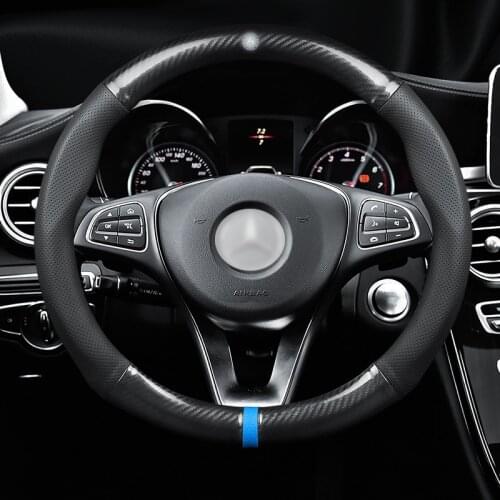 Steering wheel cover set for Mercedes Benz C200LC260LE class B class R class A class MGLAGLCGLE car accessories carbon fiber