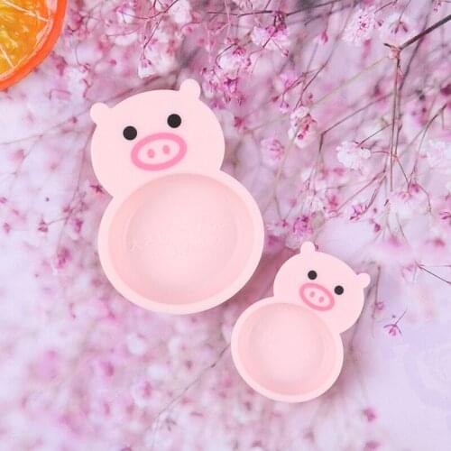 2 Pcs Mini Cute Piggy Kids Kitchen Toys Fast Food Pretend Play Cooking Games Miniature Dishes Products For Children