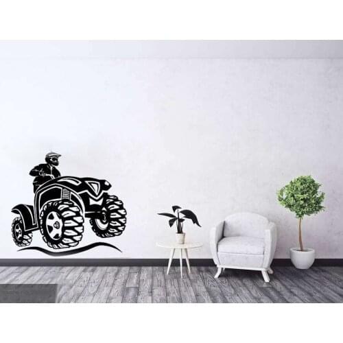Wall Sticker New Style ATV Motorcycle Bike Sport Children Teens Guys Boys Bedroom Wall Decor Garage Wall Decals Wallpapers LC023