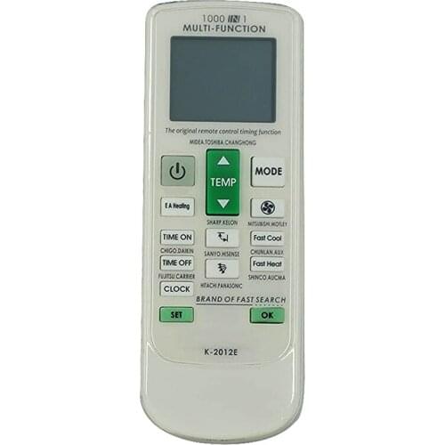 New for CHUNGHOP Universal A/C Air Conditioner Remote Control K-2012E Remote Controller 1000 in 1 for Toshiba Sanyo LG York Mide