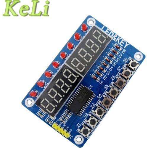 New 5pcs Key Display For AVR New 8-Bit Digital LED Tube 8-Bit TM1638 Module