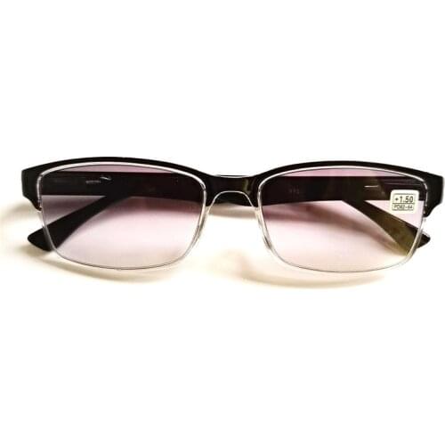 Men Women Reading Glasses Presbyopic Square Black Eyeglasses Frame Anti-Fatigue Ultraviolet-Proof 1.0 To 4.0 R153