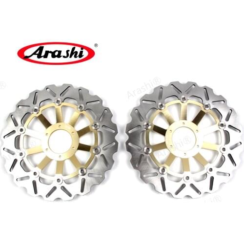 ARASHI CNC Front Motorcycle Brake Disc Disks Rotors For HONDA CB 1 400 CB400 CB-400 1989 1990 CB 400 FOUR 1997 1998 1999 2000