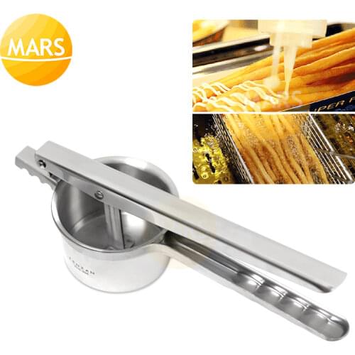 Hand Press French Fries Press Maker Stainless Steel Potato Chips Noodle Maker Dispenser Footlong Potato Forming Machine
