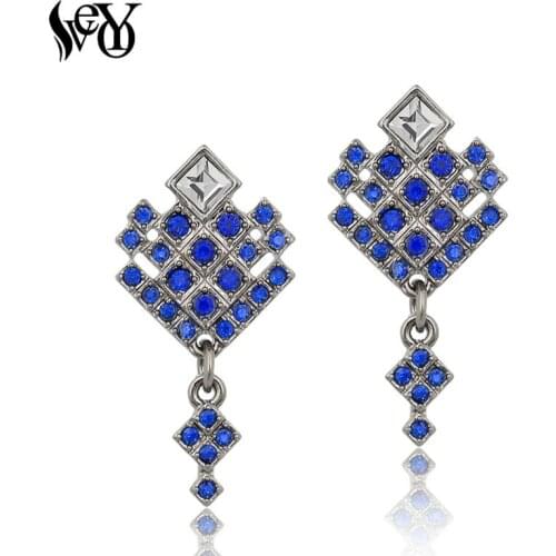 VEYO Exotic Vintage Rhinestone Stud Earrings for Women Classic Style Free Shipping Wholesale