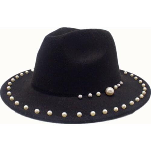 Seioum lovely women fedora wool warm and comfortable adjustable size hats unisex fashion trend solid caps classic bowler hat