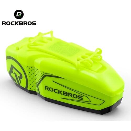 ROCKBROS Bicycle Bag 4.0-6.5 Inch Phone Bag Waterproof PC Hard Shell Front Frame Bag With Raincover MTB Road Bike Accessories