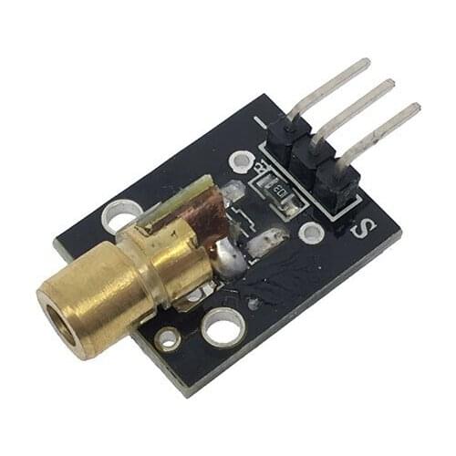 Thinary Electronic KY-008 3pin 650nm Red Laser Transmitter Dot Diode Copper Head Module for Arduino AVR PIC DIY
