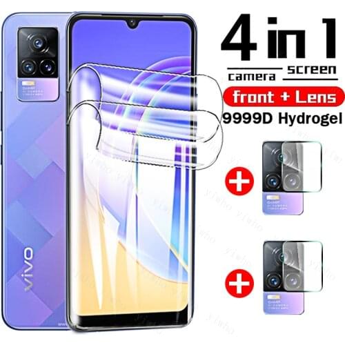 Full Screen Protector on The for Vivo V21e 5G V21 V 2 1 E V2 1e 21 21e 5G Back Hydrogel Film Protective V20 Se Pro Camera Glass