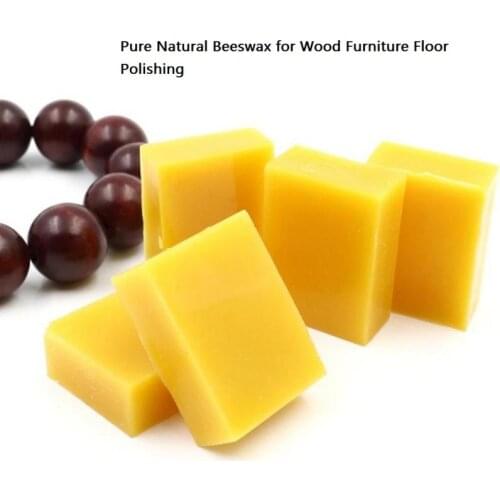 1Pcs/Lot Pure Natural Beeswax Wood Furniture Floor Polishing Leather Maintenance Waxing Wax Bee Cosmetic Wooden Carving For Home
