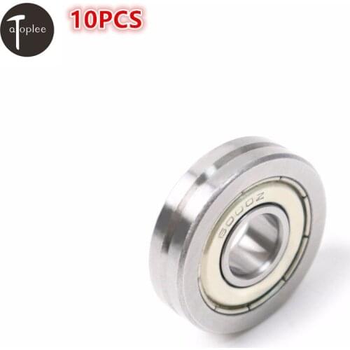 10PCS A1001-ZZ Deep V Groove Sealed Ball Bearing Bearing Steel Guide Line Wire Track Pulley Rail Ball Bearing Tool