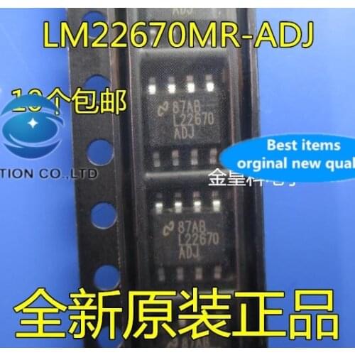 10PCS L22670 L22670ADJ LM22670MR ADJ SOP-8 power supply voltage regulator in stock 100% new and original