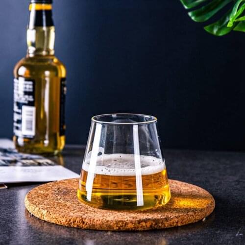 2PCS Clear Milk Glasses Dairy Glassware for Conical Coffee Water Tea Juice Beer Bar Liquor Dining Beverage 9.5 oz Home Kitchen