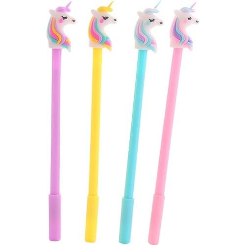 20 Pcs Stationery Creative Rouge Unicorn Gel Pen Cute Cartoon Student Exam Office Pen Estojos Escolares
