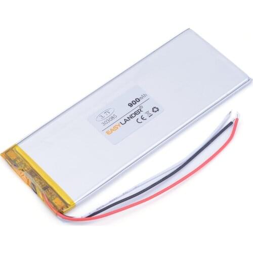 3-wire 303085 3.7V 900mAh lithium polymer battery FOR china clone phone 4G 4S 5G 5S GPS MP3 MP4 MP5 333285 303085 293085