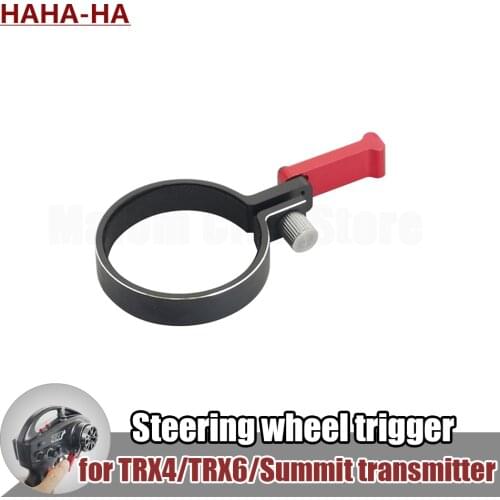 One-handed Control Adapter Transmitter Steering Wheel Trigger for RC Car Traxxas TQI Remote Controller TRX4 TRX6 Slash Summit