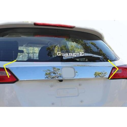 For Honda HRV HR-V Vezel 2019 2020 Car Panel ABS Chrome/Stainless Steel Rear Door Trunk Tailgate Frame Plate Trim Lamp 1pcs