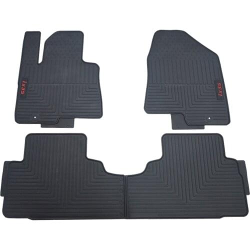 Custom Car Floor Mats for 2009-2019 Year Hyundai Ix35 I30 Creta No Odor Front and Rear Carpets Waterproof Rubber