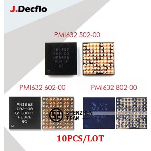 JDecflo 10pcs/lot PMIC PMI632 50100 502-00 602-00 902-00 90000 Power Supply IC for Samsung Motorola Xiaomi Redmi 7 7A 8A Note 8