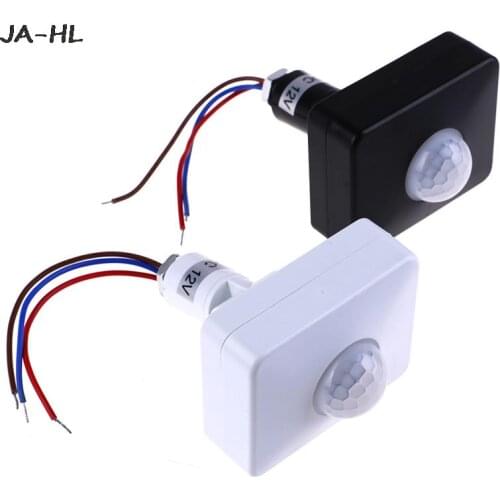 Motion Sensor Automatic Infrared AC 110V 220V PIR Motion Switch Detector DC 12 Volt Lamp Light Outdoor Timer Sensor Switch
