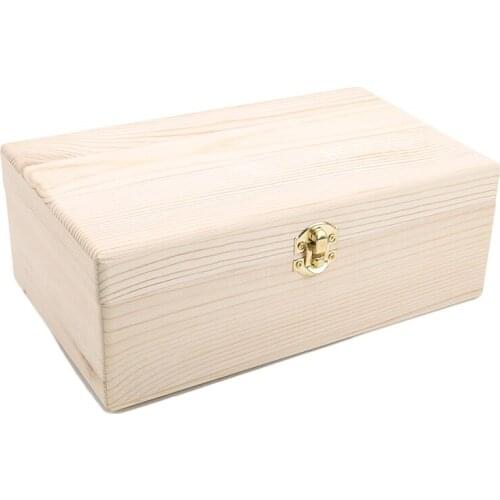 Handmade Craft Wooden Box Gift Packing 1Pcs Jewelry Case Multifunction Home Storage Boxes Rectangle