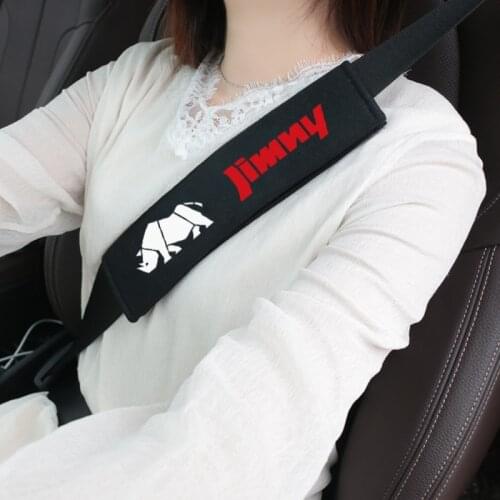 For Suzuki jimny 2Pcs/Set Cotton Shoulder pad Seatbelt Cover Protector Cover Car Style Accessories