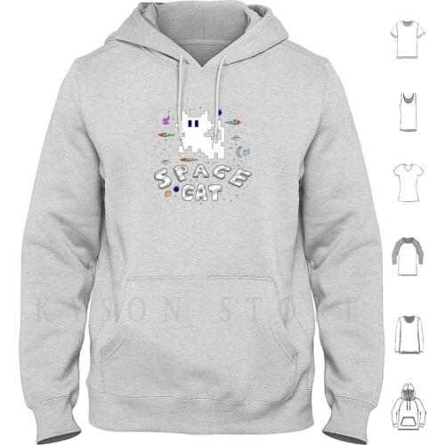 Space Cat! Men Cotton Cotton S-Cat Video Game Nes Arcade Cat Cats Space Pc Game Pixel Art 8 Bit Chiptune Retro