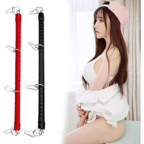 Metal Cuffs Fetish Restraints Unisex Hand Ankle Shackles Sex Toy Adjustable Spreader Bar Bondage Set Sex Products