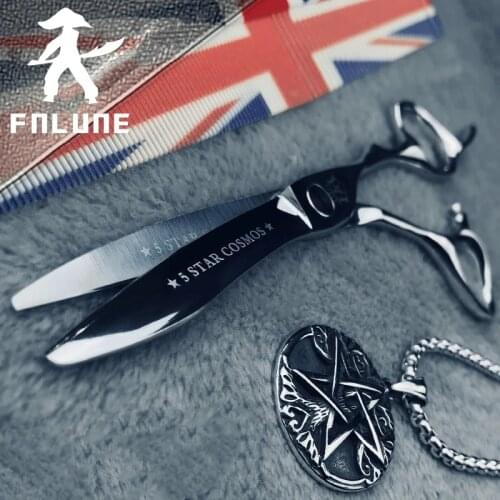 FnLune 6.15 Inch ATS-34 Limited Professional Hair Salon Scissors Cut Barber Accessories Haircut Shear Hairdressing Tool Scissors