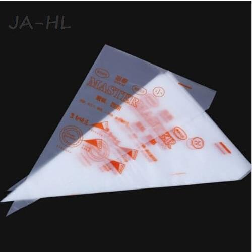 Disposable Piping Bags Icing Nozzle Fondant Cake Decoration Pastry Tips Tools 17*27*30cm 100PCS