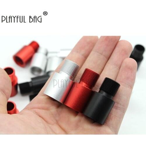 PB Playful bag 20mm outer tube SV/BK/RD 14mm anticlock wise thread tube Tactical Gel ball gun acccessory CS DIY toys parts PA71S