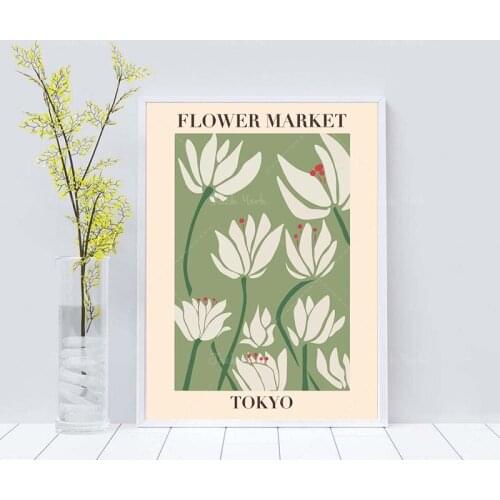 Flower Market Print, Flower Market Poster, Flower Market Poster Tokyo, Flower Wall, Flower Shop Sign, Flower Print, Florist Gif