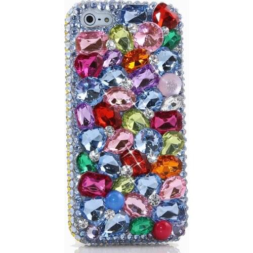 3D Diamond Holder stand Glitter silicone phone case for iphone X XR XS 11 Pro Max 6s 7 8 plus for samsung S8 S9 S10 Note A 50 70