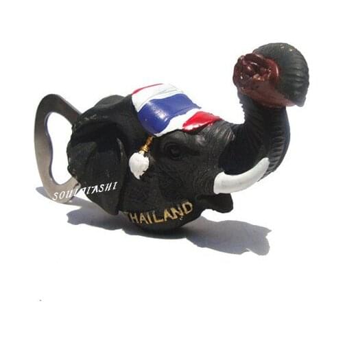 Thailand travel souvenirs creative gifts elephant resin message stickers refrigerator stickers bottle opener