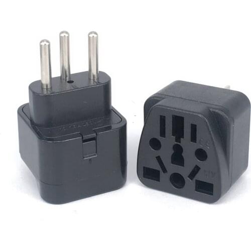 Universal Italy Switzerland India EU US AU UK To Switzerland Swiss AC Power Socket Schuko Plug Travel Adapter Converter