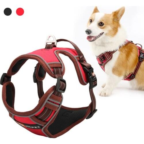 Breathable Comfortable Reflective Nylon Dog Vests Dog Chest Strap Night Sports Harness For Small Dogs Dogs harness Chest For Dog