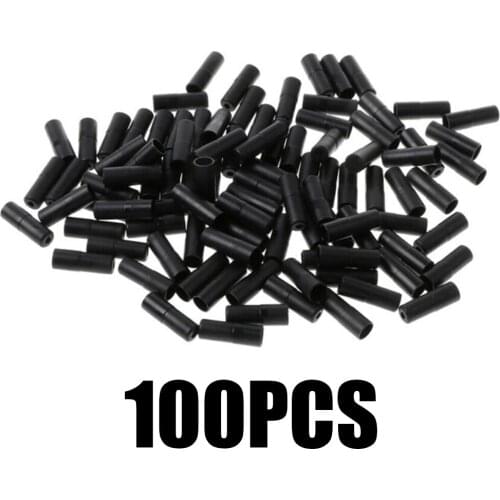 Supply Brake Cable Set End cap Kit Pack 5mm Bike Bicycle Housing Ferrules Black