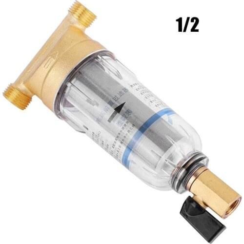 1Pc Reusable Spin Down Sediment Front Purifier Copper Lead Water Filter Faucet Water Purifier Water Prefilter Home Dust Tool