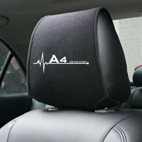 1PCS Hot car headrest cover fit for Audi A4 b6 b8 b7 b9 b5 Accessories Car Styling