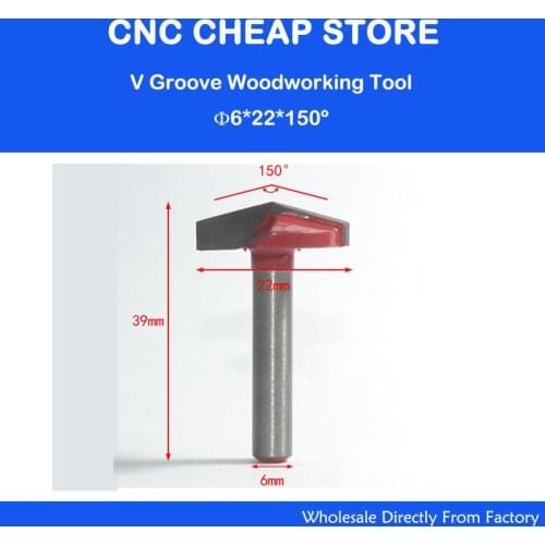 2pcs Free shipping 150 Degree 6*22mm 3D V-Type Cutter 3D V Bits Engraving Tools For Engraving Machine 2 flutes 3D V-Type Cutter