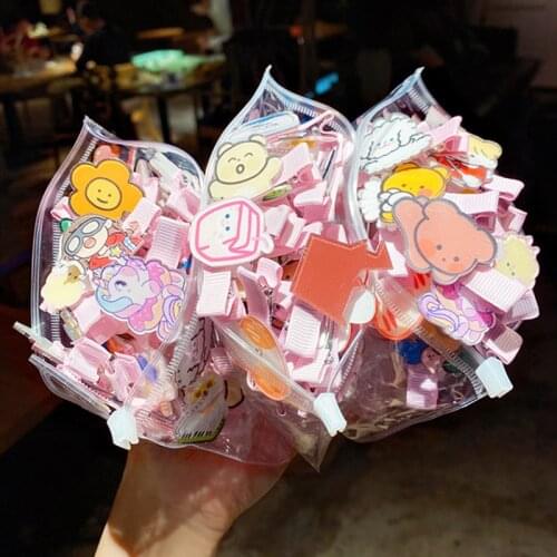 2021 New Cute Cartoon Hairpin Children Baby Princess Little Girl Side Hairpin Animal Flower Side Clip Hair Ornament Headdress