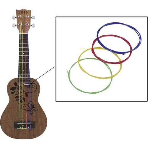 4pcs Rainbow Colorful Ukulele Strings Hawaii Guitar Musical Instrument Accessories